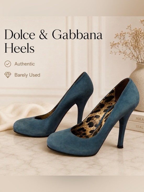 Dolce & Gabbana Shoes - DOLCE & GABBANA Authentic heels pumps blue 39 us 9